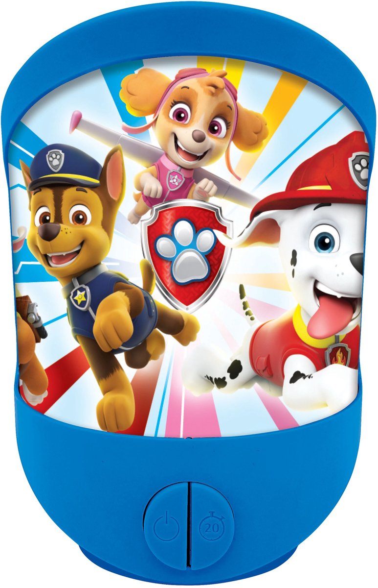 Veilleuse Lexibook Paw Patrol pour chambre d'enfant, lumière douce, à piles, nlj20pa