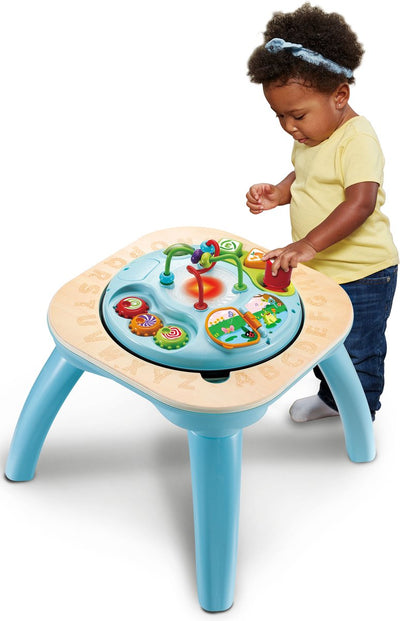 Vtech turn table de jeu d'apprentissage - jouets montessori - interactif éducatif - table d'activités - table enfant avec chiffres, lettres et plus - à partir de 9 mois