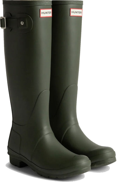Hunter - bottes de pluie pour femme - original - hautes - vert olive - taille 38eu