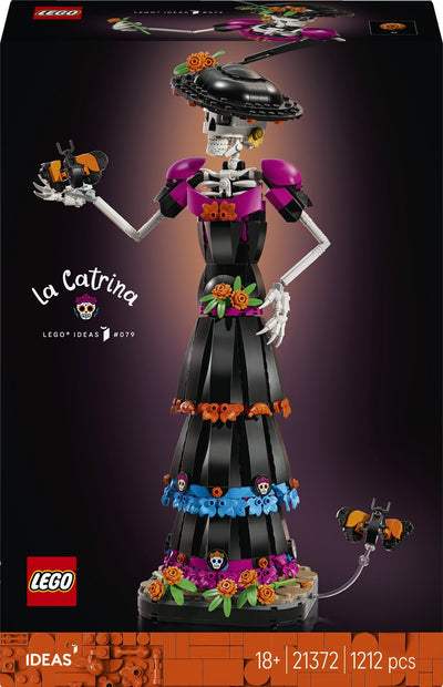 Lego ideas – kit de construction de figurines la catrina pour adultes et décoration de la maison, 21372