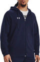 Under Armour UA Rival Fleece FZ Hoodie Pull de sport pour hommes - Marine - Blanc