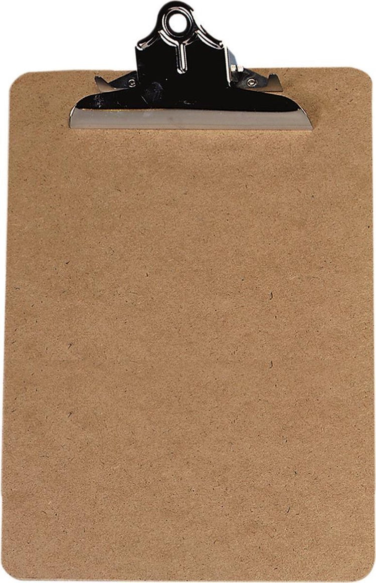 Presse-papiers Seco a4+ - bois de masonite - grand clip robuste - se-w1104-a4-ss
