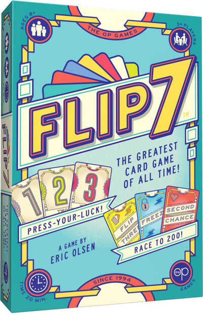 Usaopoly flip 7 - jeu de cartes - anglais