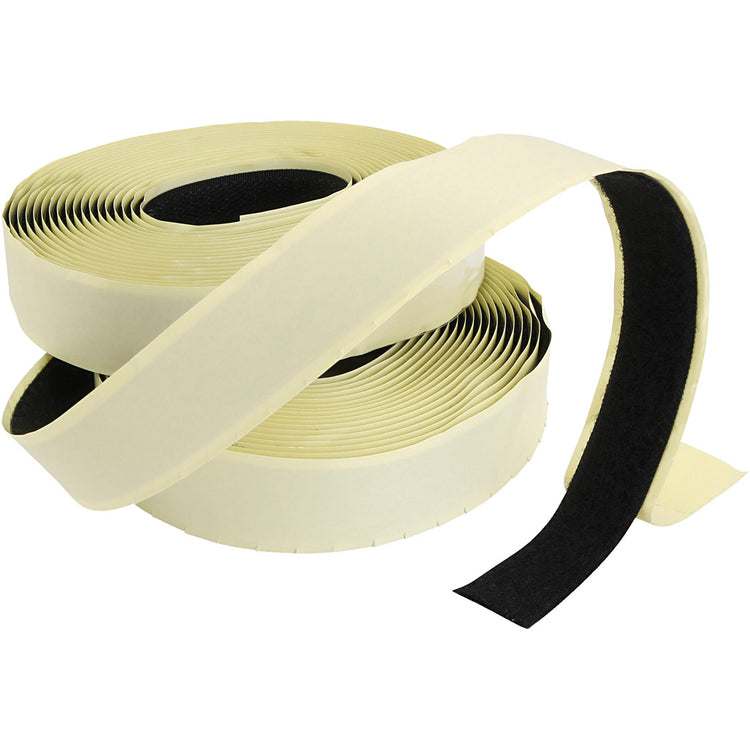 Velcro velcro, auto-adhésif, épaisseur 2 cm, noir, 25 m 1 boîte