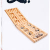 Jeu de stratégie en bois de petit pied kalaha