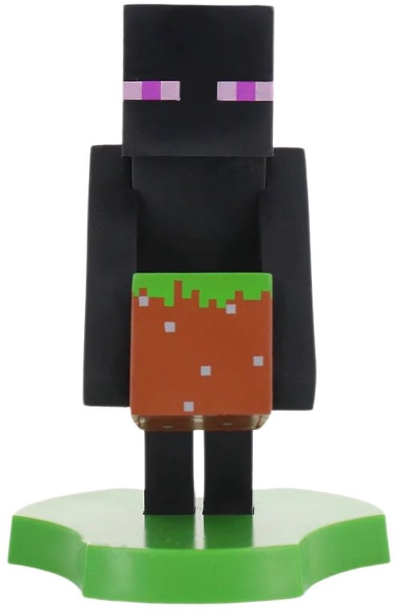 Cableguys minecraft - enderman - support de figurine pour téléphone | étui de chargement (haubans mini)