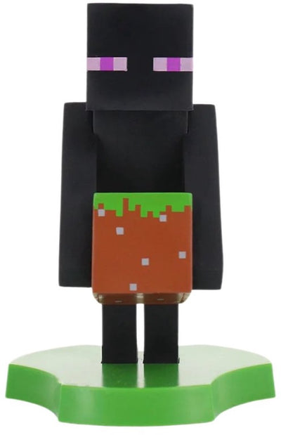 Cableguys minecraft - enderman - support de figurine pour téléphone | étui de chargement (haubans mini)