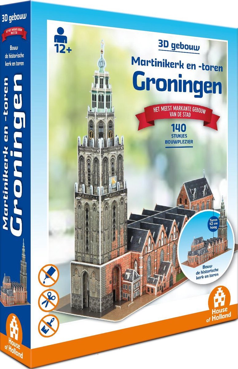 Tucker's Fun Factory Martini Church et - tour Groningen - bâtiment 3D (140 pièces) -