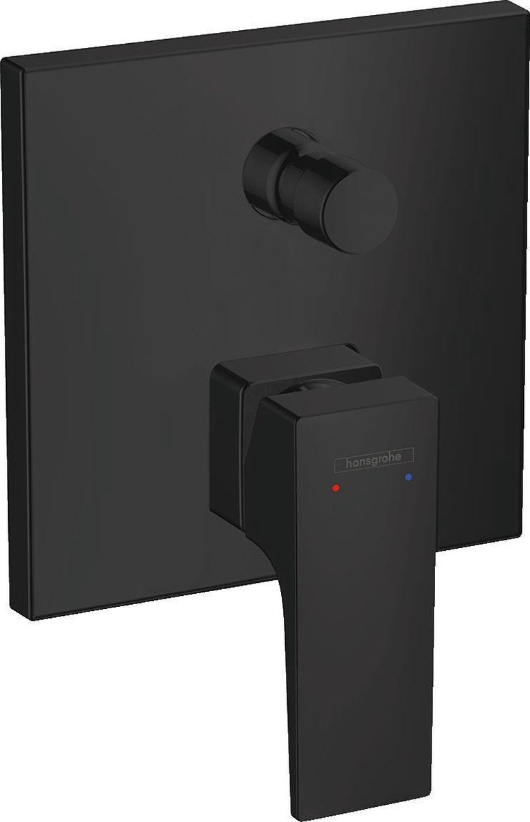 Hansgrohe metropol mitigeur de bain pour installation encastrée avec poignée droite noir mat