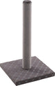 Arbre à chat Flamingo – gris emma – 34,5 × 34,5 × 60,5 cm – corde à gratter en coton – avec plaque de base rembourrée – pour chats
