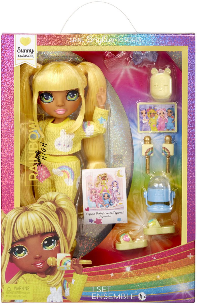 MGA Entertainment Rainbow High Junior High Pajamaparty-Modepop Sun