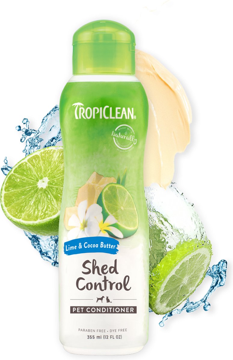 Tropiclean citron vert et beurre de coco - après-shampooing pour chiens - 355ml