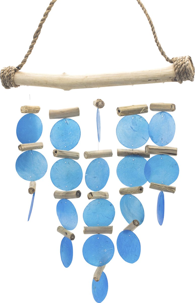 Carillons en bois flotté bleu Joy of Balance