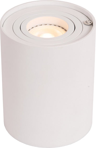 Lucide tube - lampe de table - ø 9,6 cm - led 3 stepdim - gu10 - 1x5w 2700k - blanc