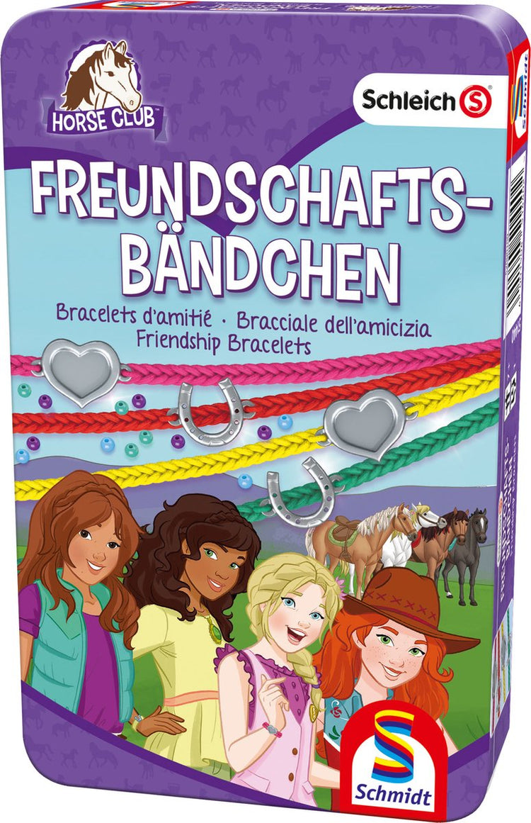 Schmidt ® - bracelets d'amitié du club hippique - kit de bricolage - création de bijoux créatifs - à partir de 6 ans - 1+ joueur