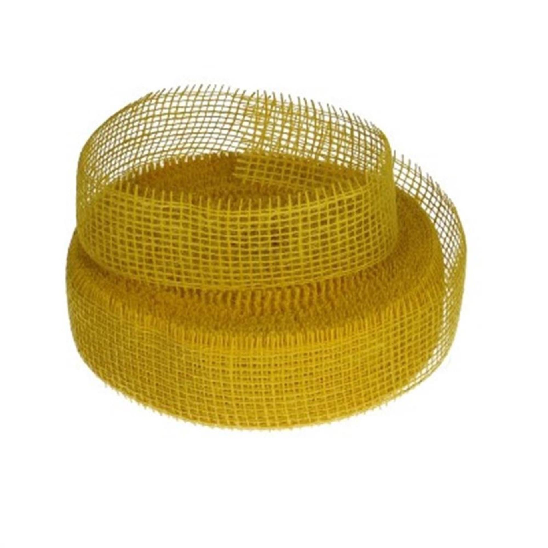 Ruban de jute naturel vivant HBx 400x5cm jaune