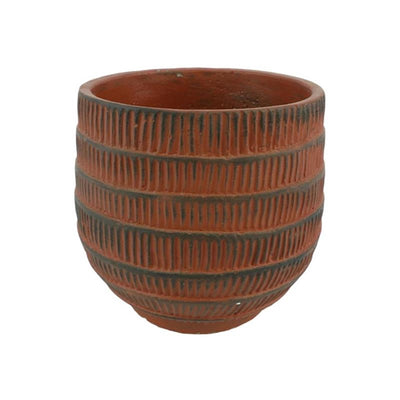Hbx natural living pot de fleur cissane ø11xh10cm terre cuite