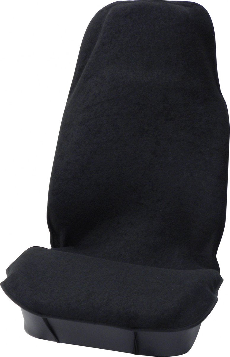 Carpoint housse de chaise éponge tissu éponge noir - universelle