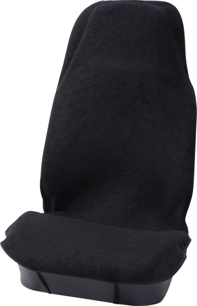 Carpoint housse de chaise éponge tissu éponge noir - universelle