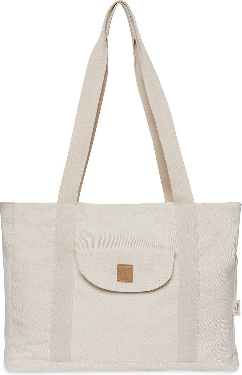 Jollein sac à langer shopper sergé - naturel