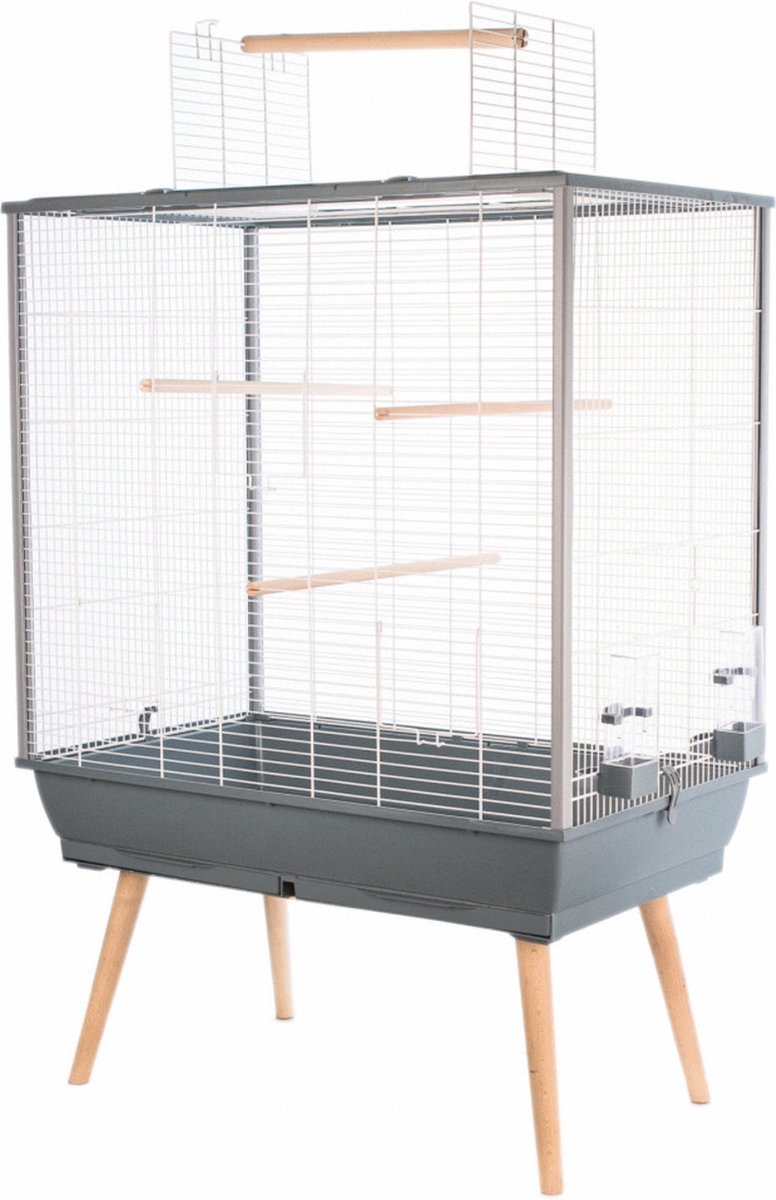 Cage sans marque zolux neo jili pour oiseaux h80, grise