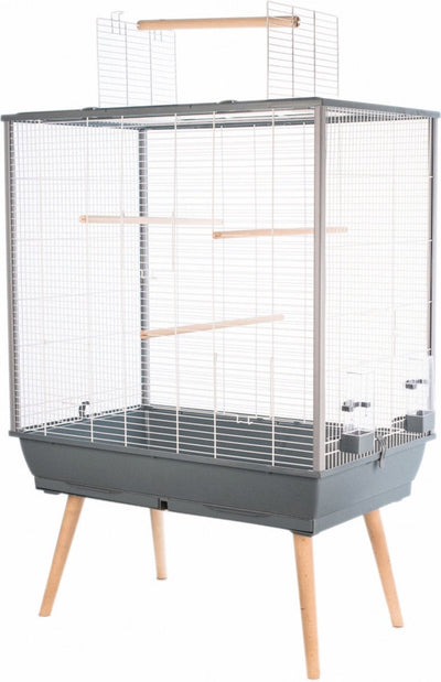Cage sans marque zolux neo jili pour oiseaux h80, grise