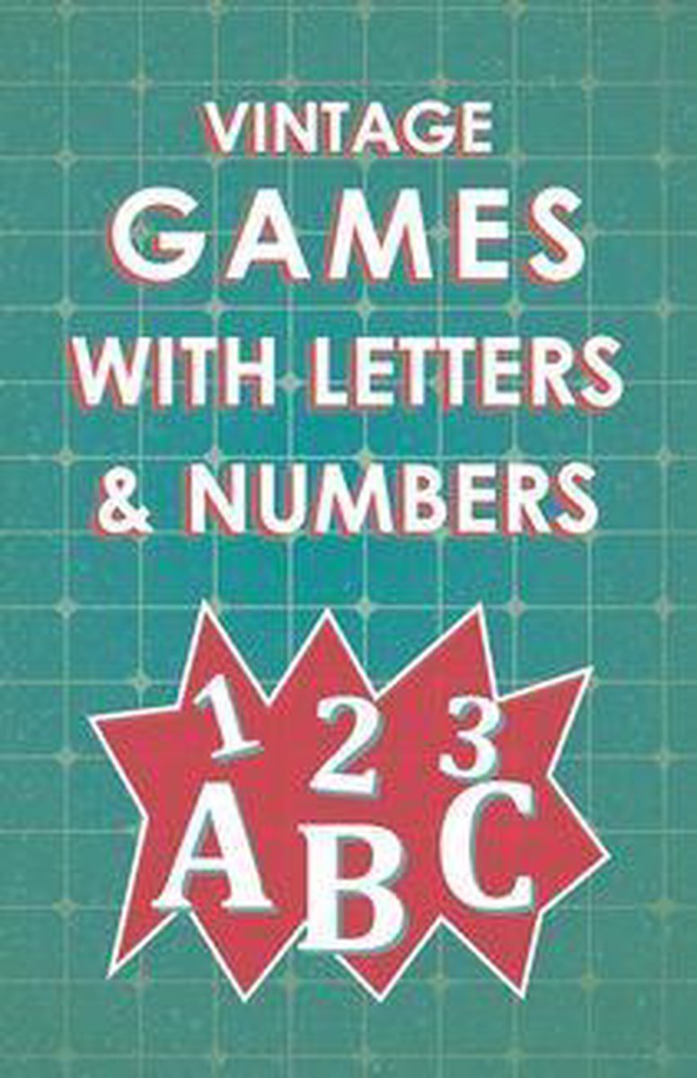 Jeux vintage avec lettres et chiffres