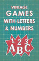Jeux vintage avec lettres et chiffres