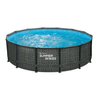 Vagues d'été Piscine d'élite Cadre d'élite 427 x 107 cm