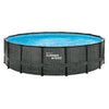 Vagues d'été Piscine de la piscine Cadre d'élite 488 x 122 cm Herringbone foncé + pompe filtrante