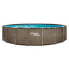 Vagues d'été Piscine de la piscine Cadre d'élite 610 x 122 cm Basket Triple Basketwave + Pomp