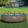 Vagues d'été Piscine de la piscine Cadre d'élite 610 x 122 cm Basket Triple Basketwave + Pomp