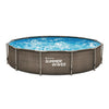 Vagues d'été Piscine Cadre actif 366 x 76 cm Double rotin à double rotin + pompe filtrante