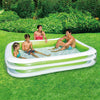 Vagues d'été piscine de natation de luxe 2 rings 262 x 175 x 46 cm