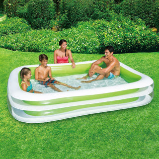 Vagues d'été piscine de natation de luxe 2 rings 262 x 175 x 46 cm