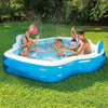 Vagues d'été piscine de natation 2 rings élégants 279 x 254 x 66 cm