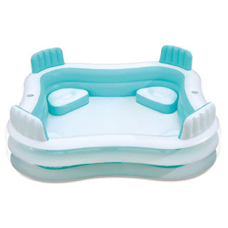Vagues d'été Piscine de natation Premier 2-anneaux 223 x 223 x 66 cm