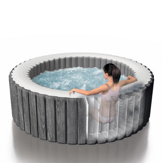 Intex gonflable spa gris de luxe 6 personnes
