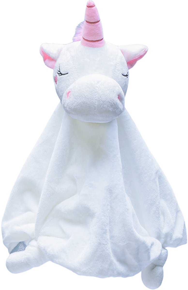 Beeztees peluche chiot licorne - jouet pour chien - peluche - blanc - 33x25x14 cm