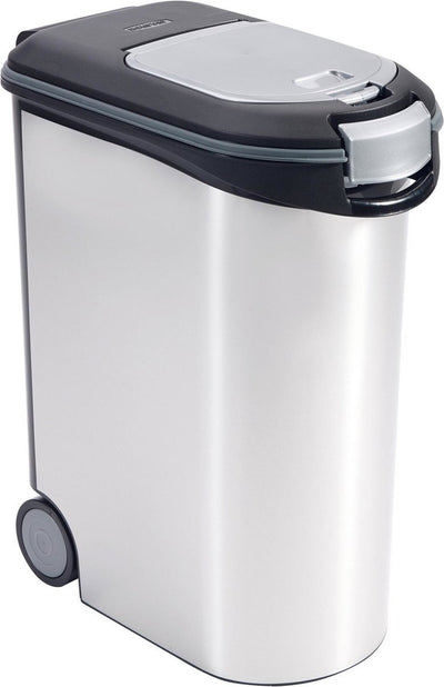 Curver récipient alimentaire chien ou chat - 54l - 20kg - 49x28x60,5cm - métallique