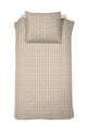 Housse de couette Cendrillon flanelle carre - naturel - 140x220