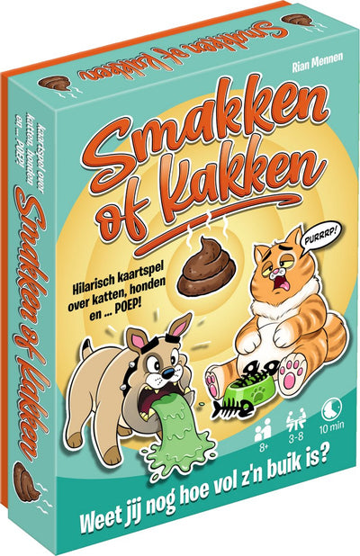 Le jeu de cartes d'usine amusant de Tucker, Smack or Poop - jeu éducatif pour enfants.