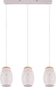 Rl live your light reality bidar - lampe suspendue - blanc mat - excl. 3x e27 28w