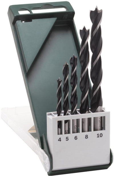 Bosch - jeu de 5 forets hélicoïdaux à bois 4.0 ; 5,0 ; 6,0 ; 8,0 ; 10,0 mm