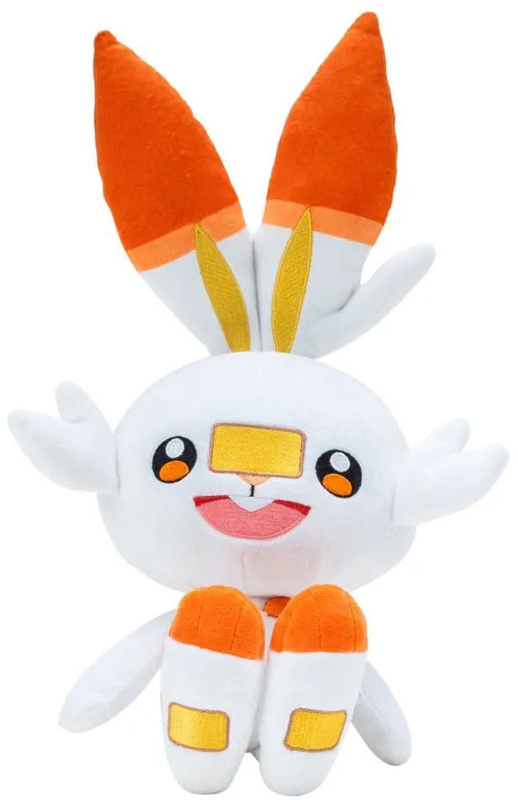 Jazwares peluche pokémon figurine scorbunny 30 cm peluches