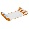 Piscine à matelas pneumatique Eddy Toys - Matelas pneumatique pour piscine adultes à partir de 14 ans - Lit gonflable avec rouleau de tête et de pied - jusqu'à 80 kg - pour eaux peu profondes - avec patch de réparation - orange