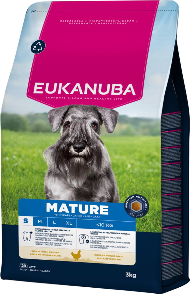 Eukanuba mature petite race - nourriture pour chien - poulet 3 kg