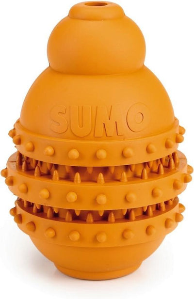 Beeztees sumo play dentaire - jouets pour chiens - caoutchouc - orange - m
