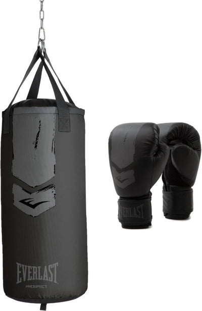 Kit sac lourd Everlast prospect 2, noir gris, 76x28 cm