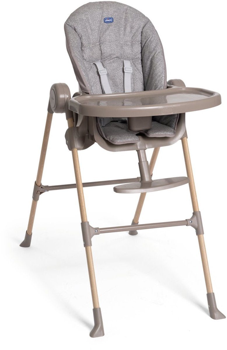 Chaise haute Chicco Polly Essential - cendre